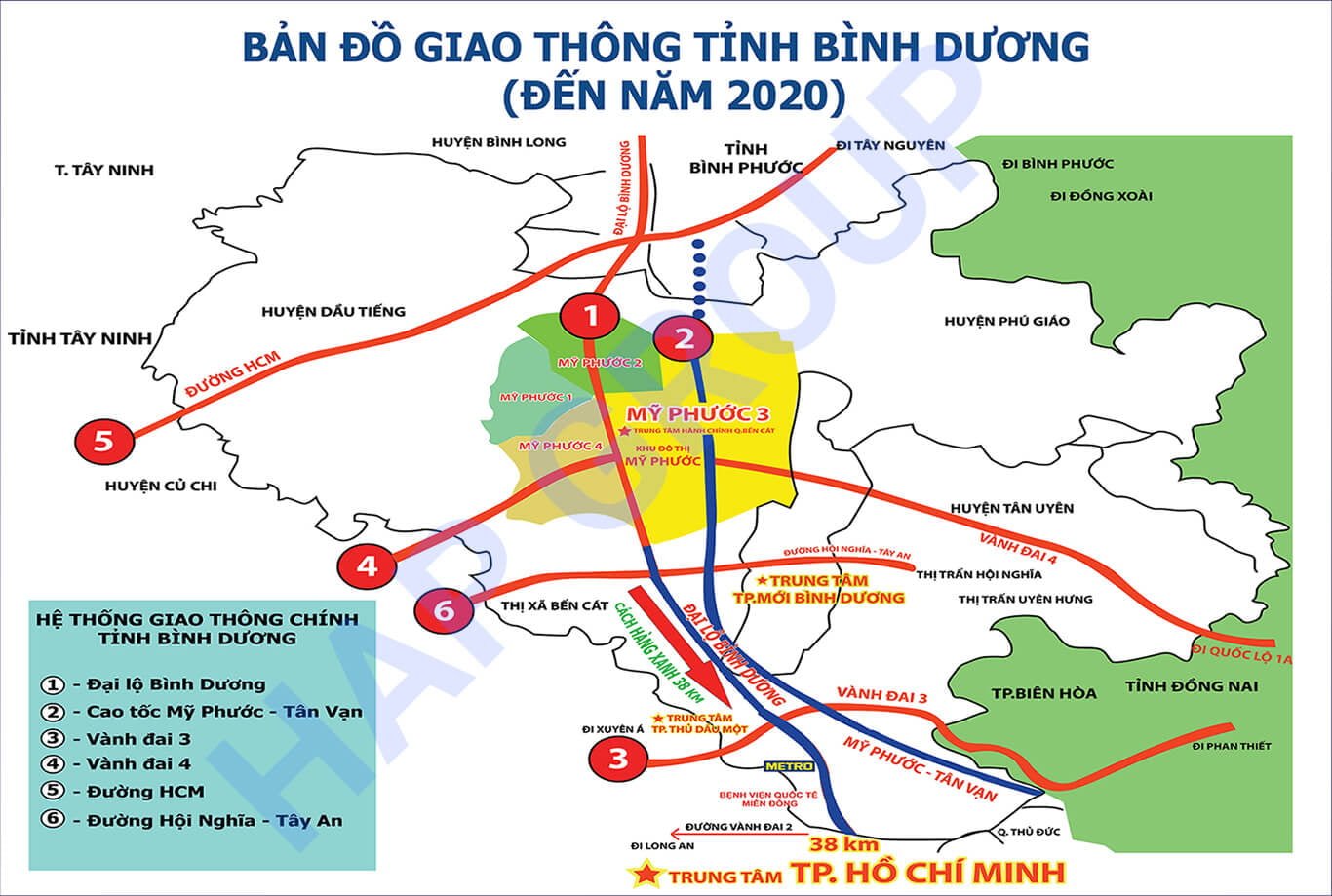 Ban do Giao thong Tinh Binh Duong