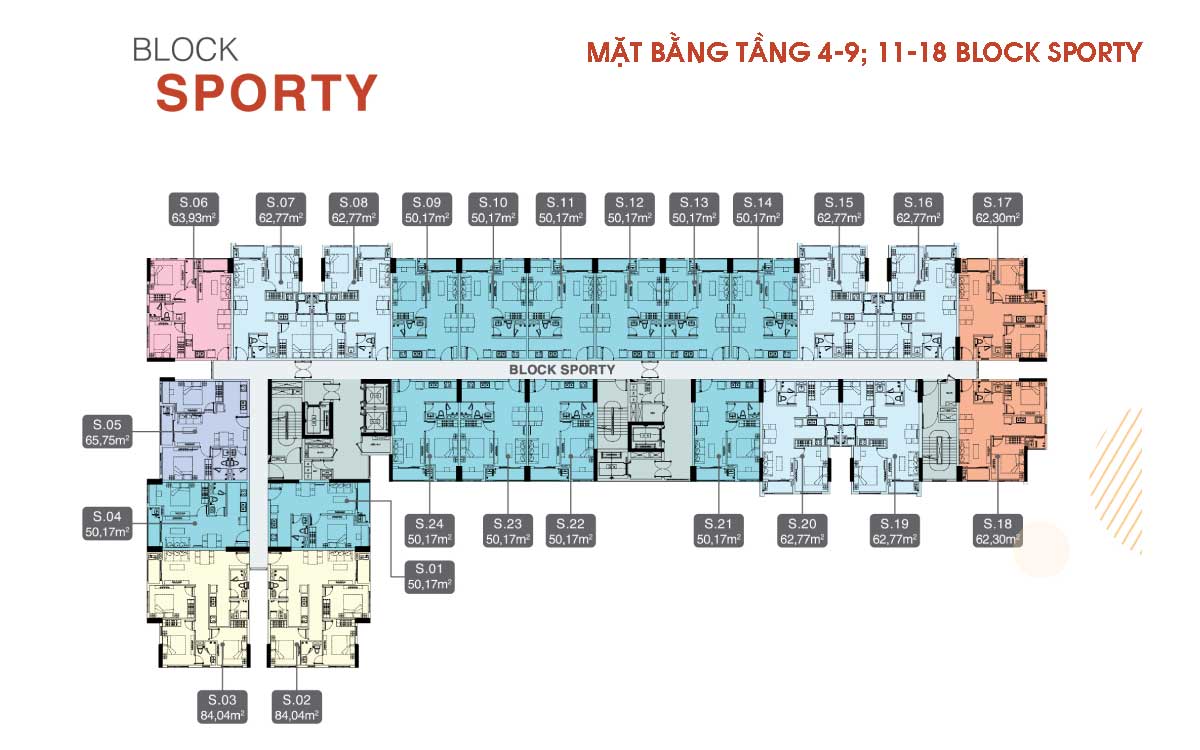 MAT BANG TANG 4 9 11 18 BLOCK SPORTY