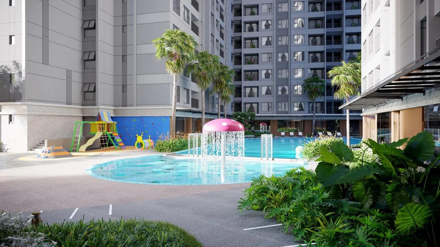 khuôn viên dự án opal cityview khuôn viên dự án opal cityview