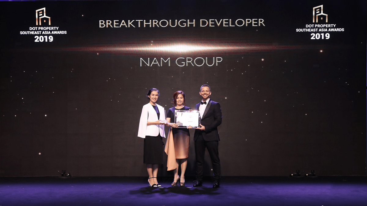 Nam Group thang lon tai Dot Property Southeast Asia Awards 2019