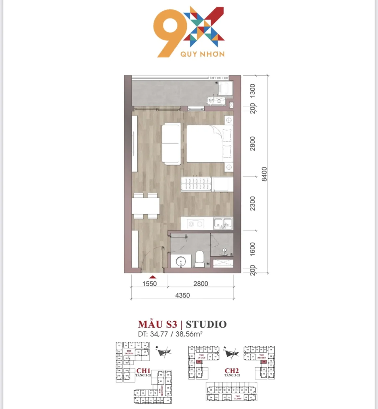 70497560-319E-4F8E-A342-EDBD54CA75B2 Thiết kế căn hộ studio