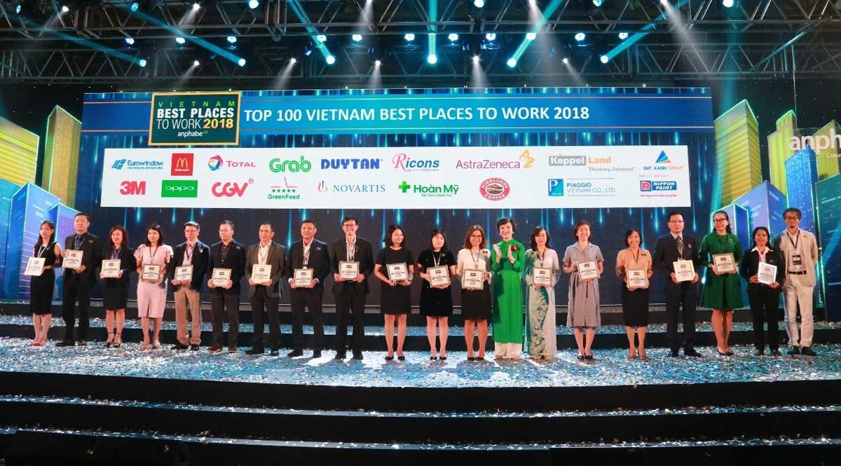 Dat Xanh duoc vinh danh Top 100 noi lam viec tot nhat Viet Nam 1