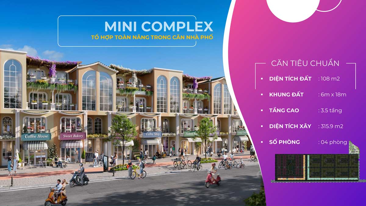 Nha pho lien ke Mini Complex ParaSol Cam Ranh