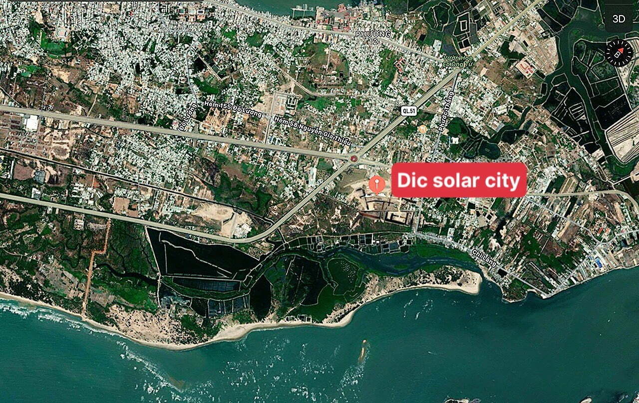 vị trí dự án dic solar city