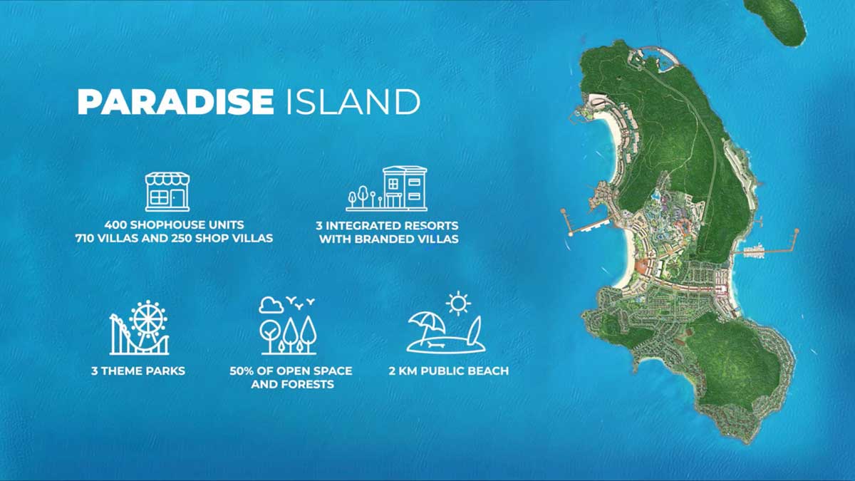 tổng quan dự án paradise island phú quốc