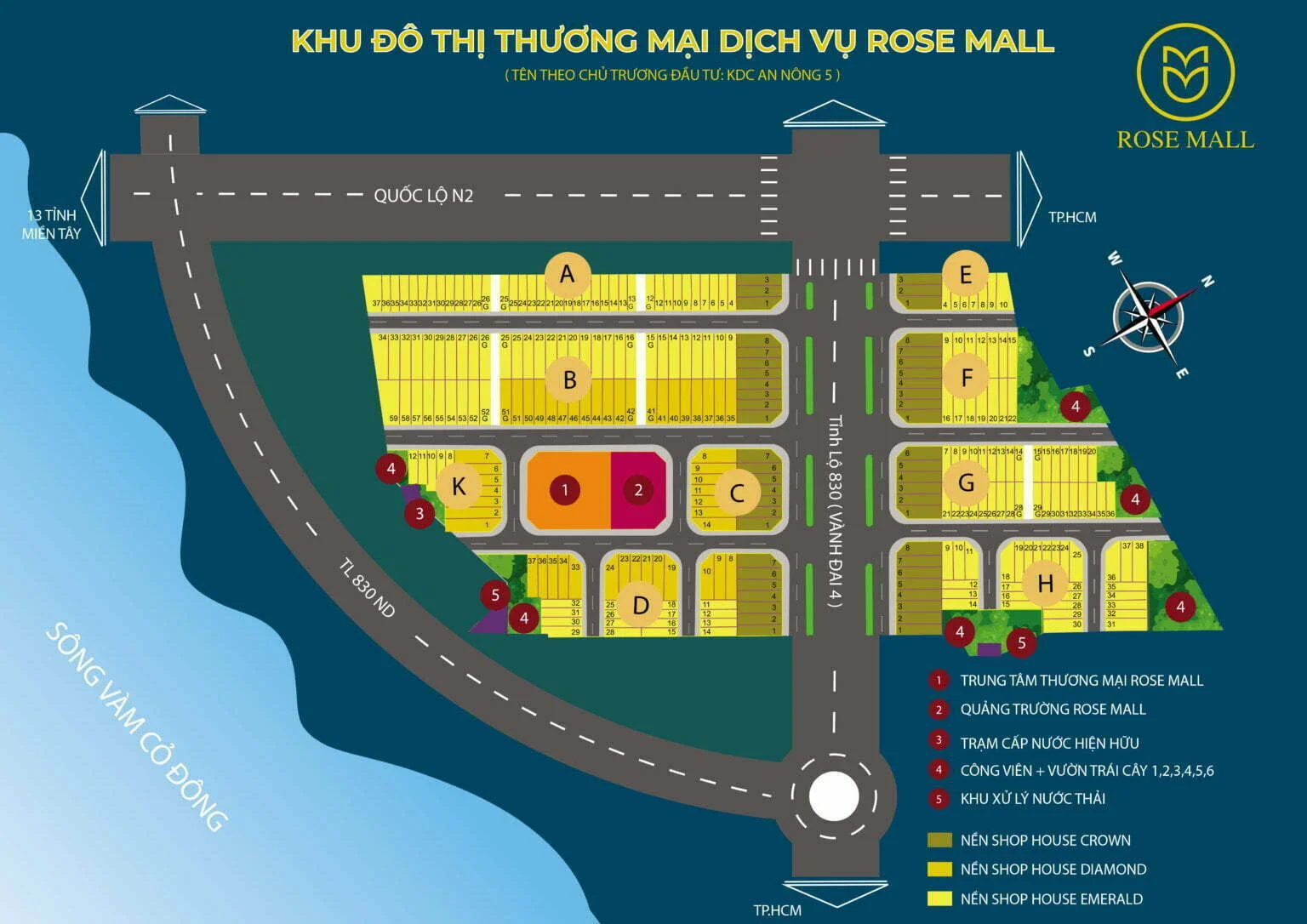 mat-bang mặt bằng dự án rose mall