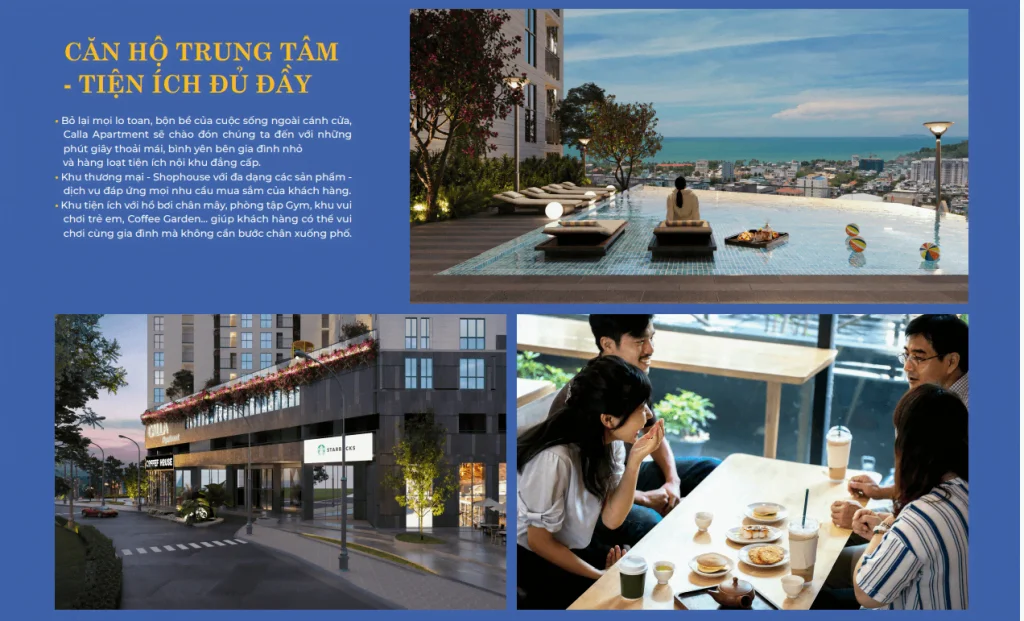 tiện ích dự án calla apartment