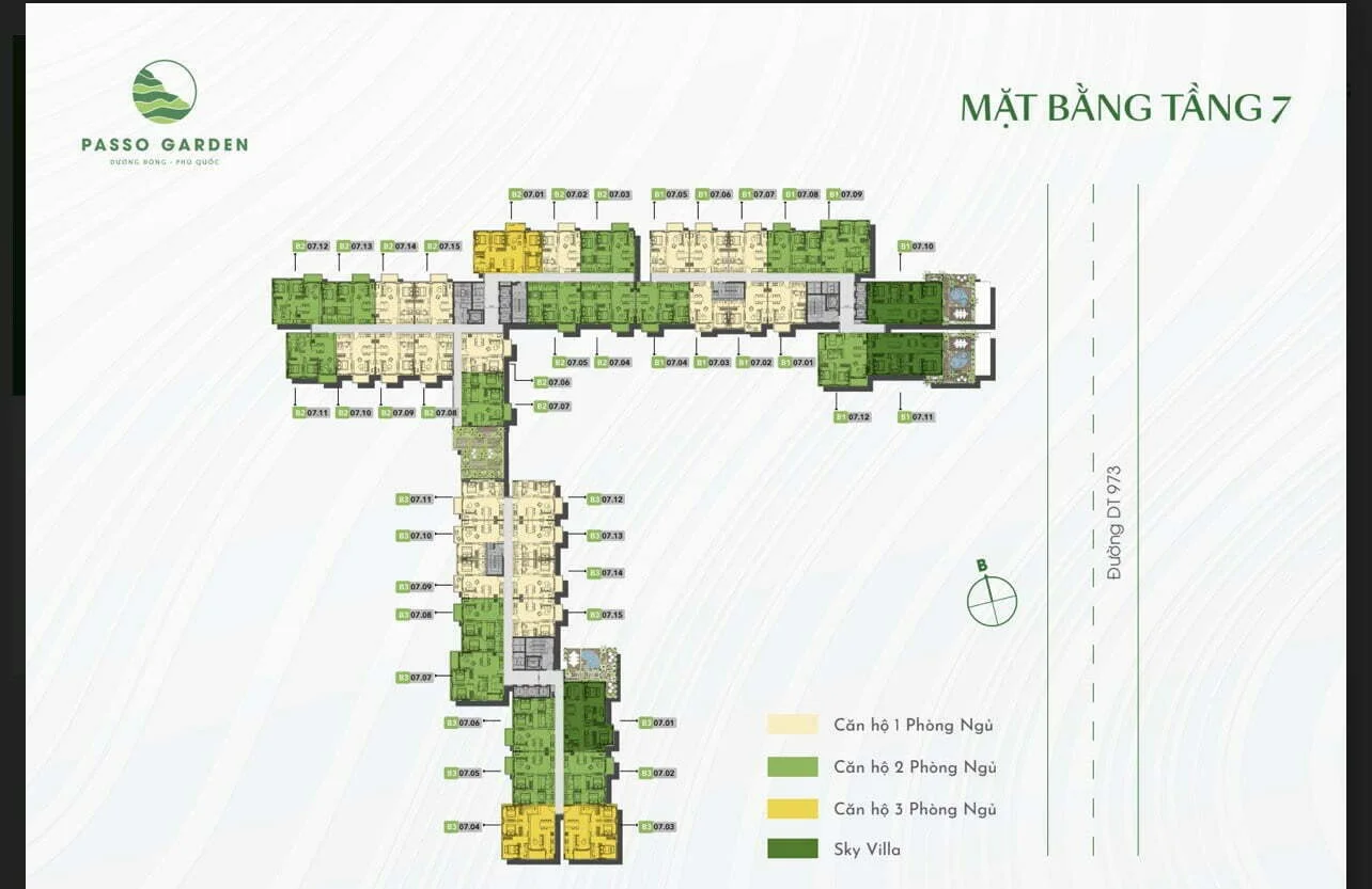 7 mặt bằng tầng 7 dự án