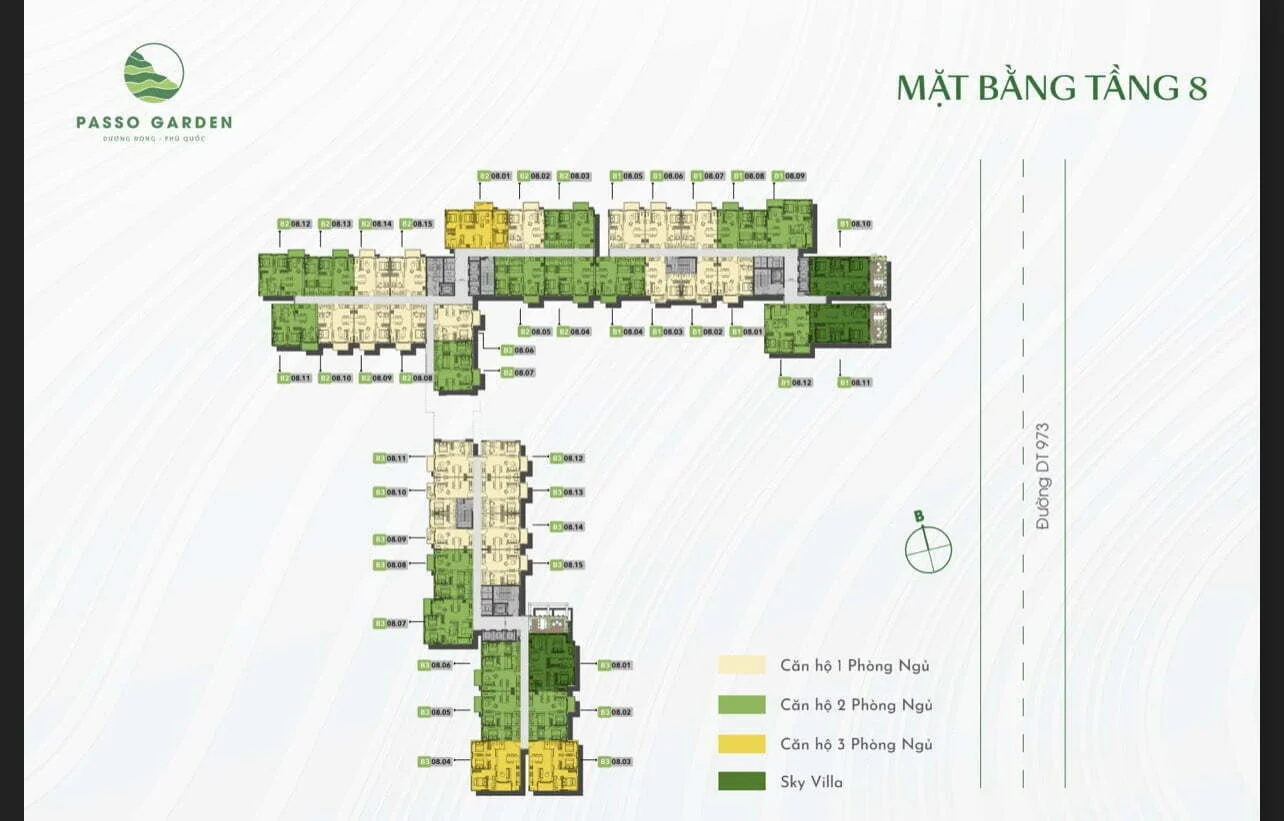 8 mặt bằng tầng 8 dự án