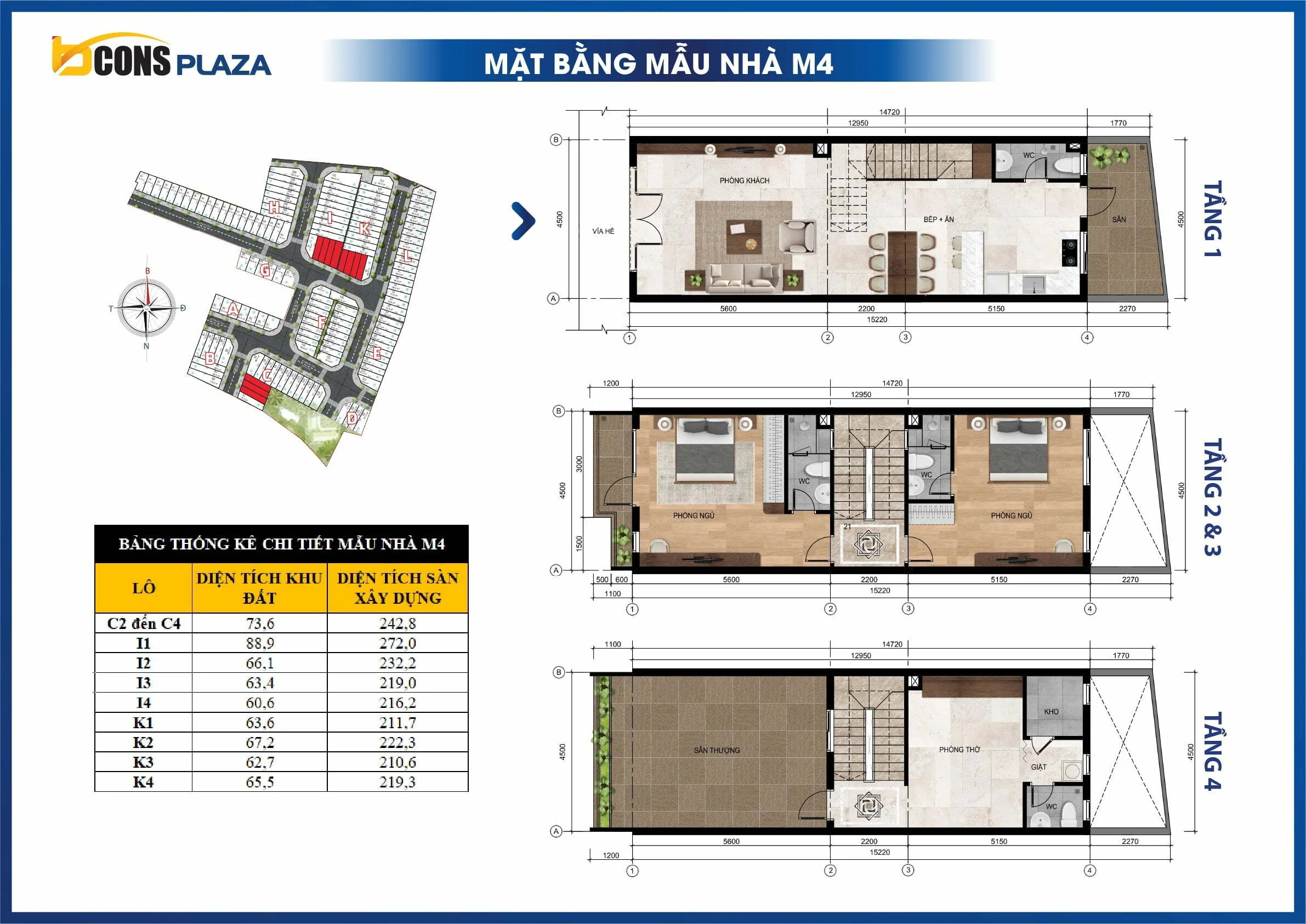 thiết kế nhà phố mẫu M4