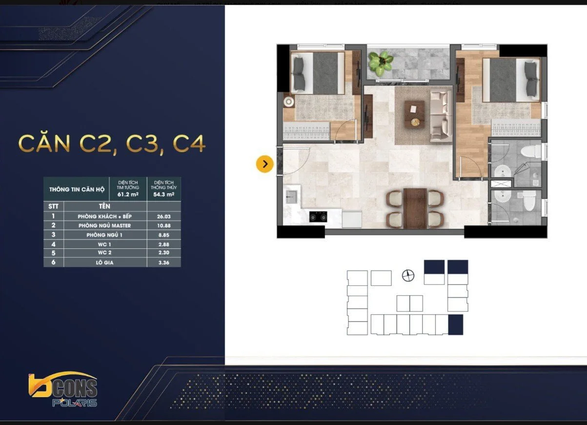 z4298956442984 a3f5216894fd8984fbb0a7ce600d4ac6 thiết kế căn hộ 2pn 2 wc