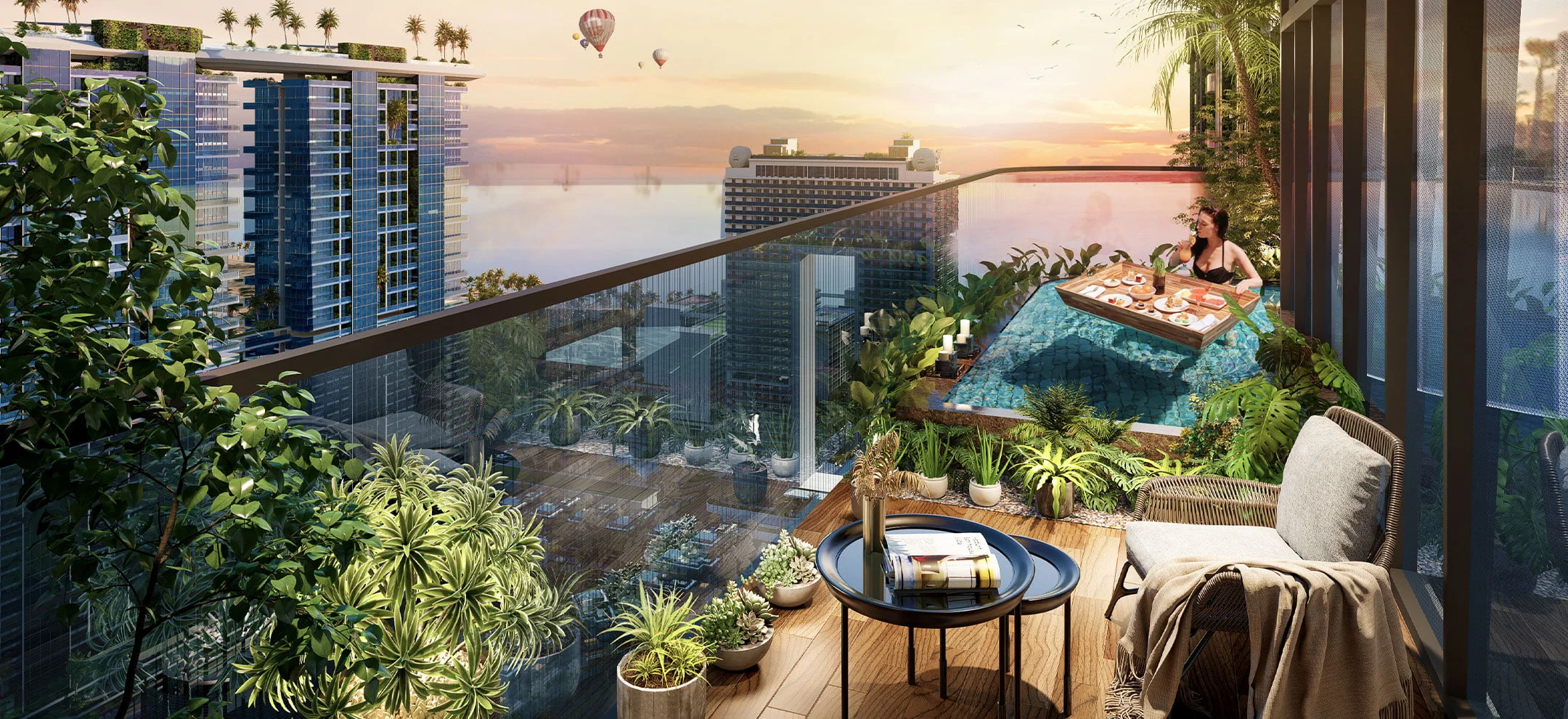 sunshine-signature-vung-tau một góc view từ sky villa của dự án