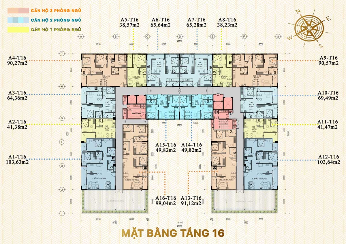 mat bang tang 16 green melody