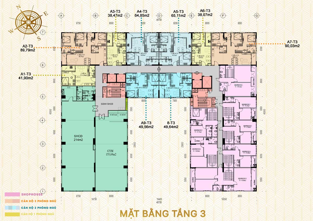 mat bang tang 3 green melody